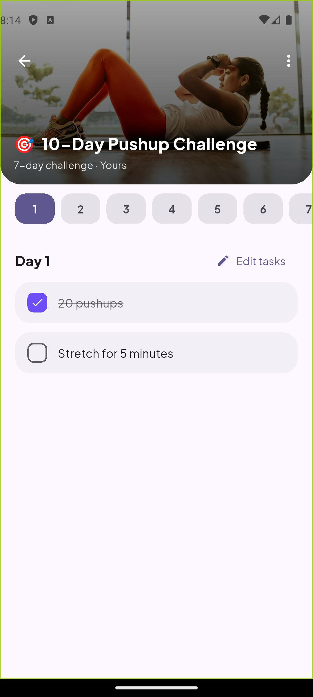 Challenge — habit tracker